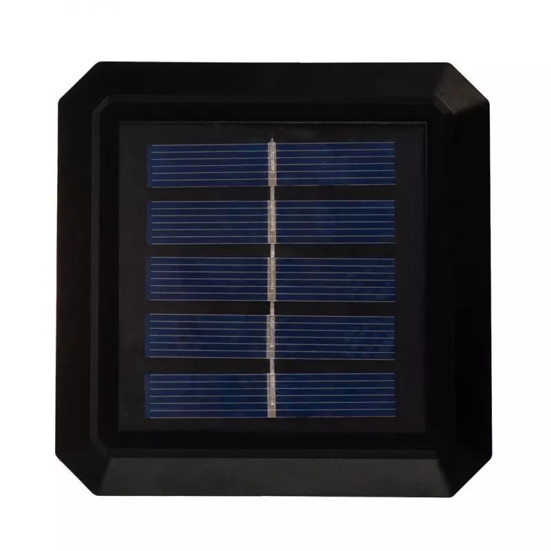 Luminária de coluna LED solar GreenBlue GB127 WW — 3200 K branco neutro, cúpula 80×80 mm, bateria NiMH