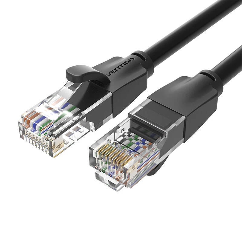 Cabo de rede UTP CAT6 Vention IBEBG RJ45 Ethernet 1000Mbps 1,5m preto