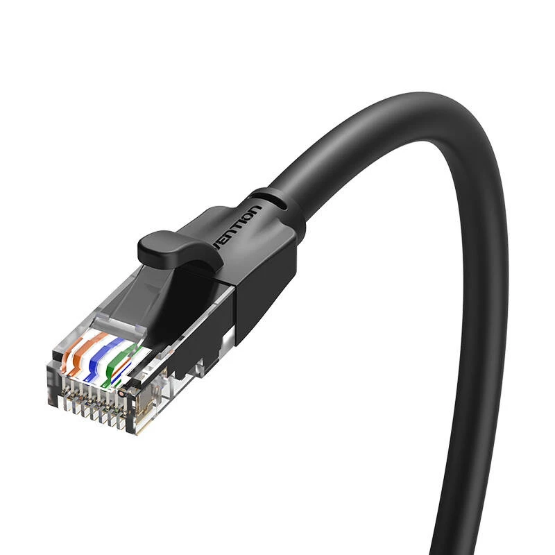Cabo de rede UTP CAT6 Vention IBEBG RJ45 Ethernet 1000Mbps 1,5m preto