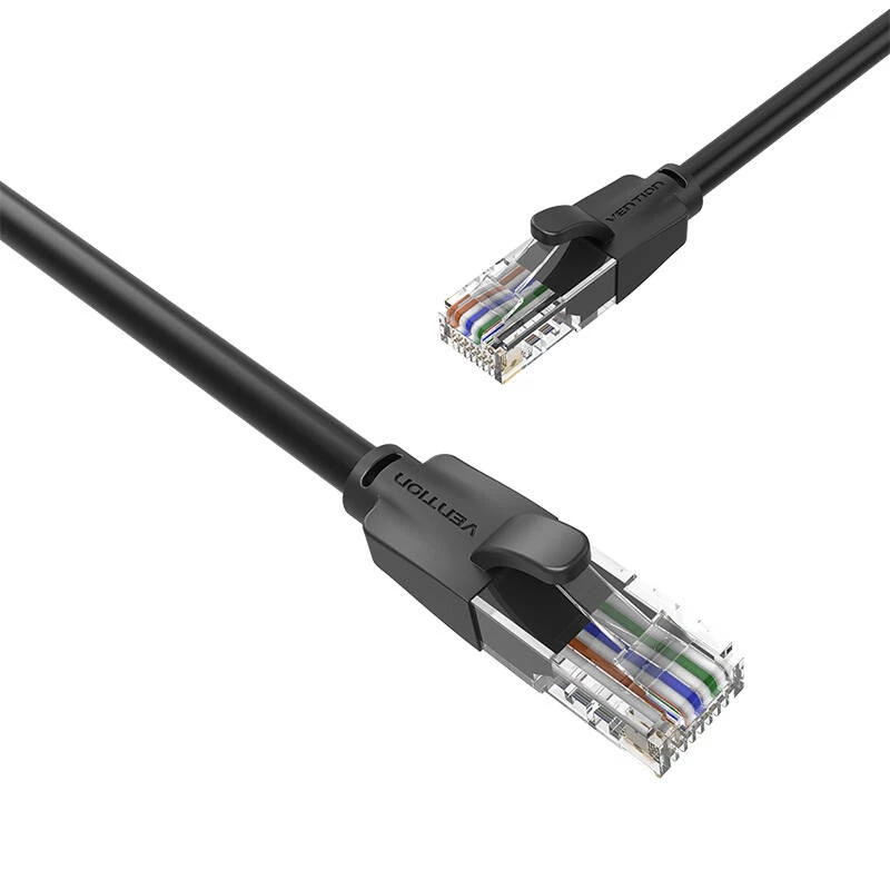 Cabo de rede UTP CAT6 Vention IBEBG RJ45 Ethernet 1000Mbps 1,5m preto