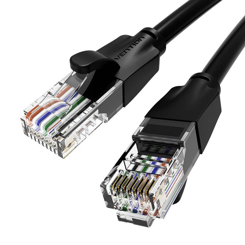Cabo de rede UTP CAT6 Vention IBEBG RJ45 Ethernet 1000Mbps 1,5m preto