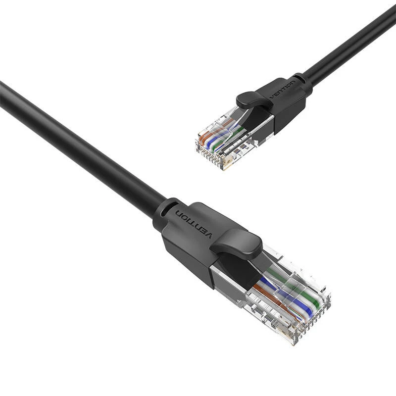 Cabo de rede UTP CAT6 Vention IBEBK RJ45 Ethernet 1000Mbps 8m (preto)