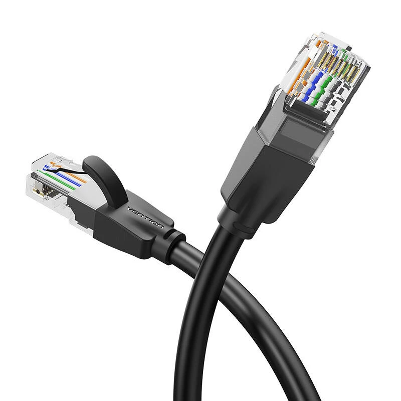 Cabo de rede UTP CAT6 Vention IBEBK RJ45 Ethernet 1000Mbps 8m (preto)