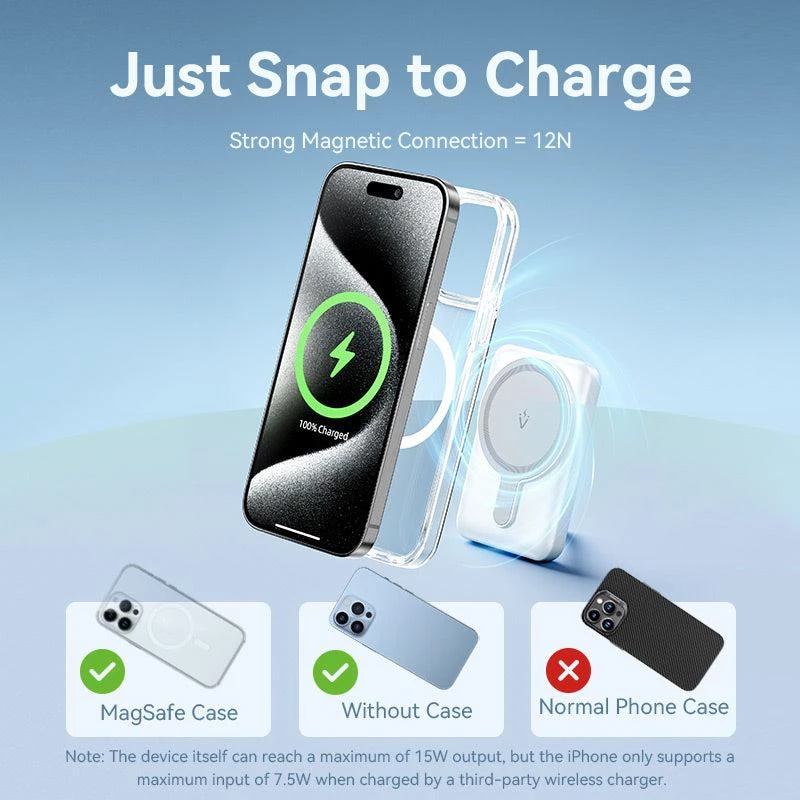 Powerbank Wrl 5000MAH 20W/MAGNETIC preto FHSB0 Vention