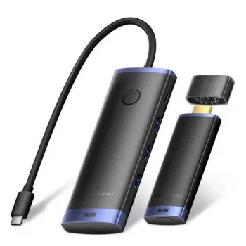 Transmissor HDMI sem fios com estação de acoplamento 6W1 Vention USB-C