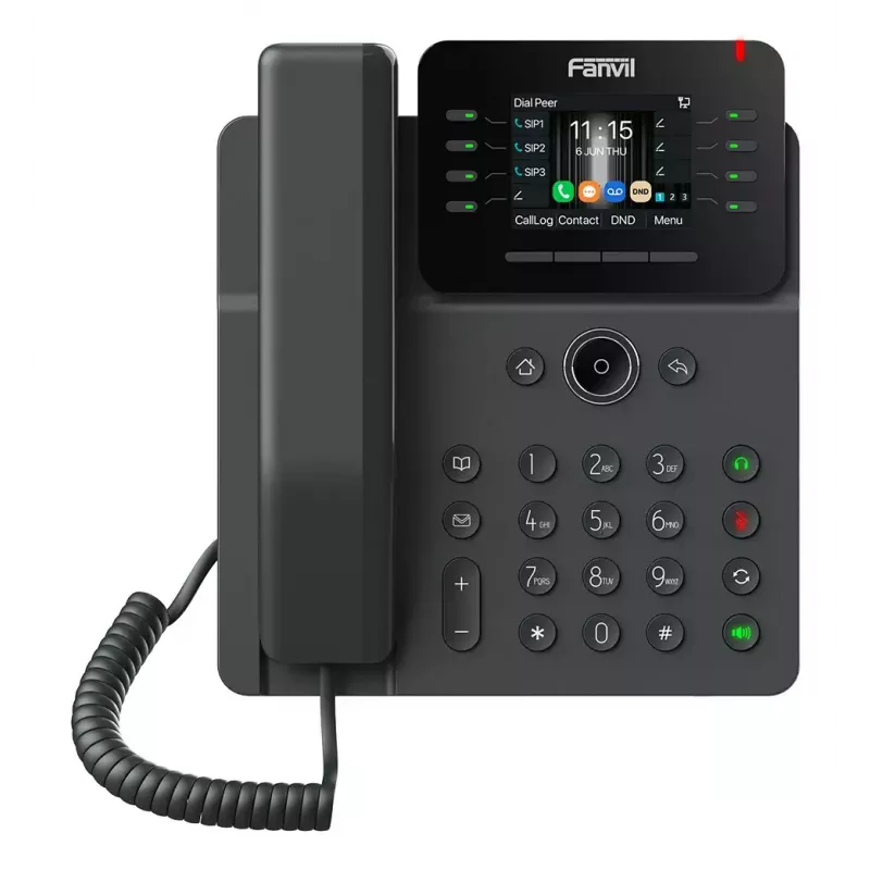 Telefone IP Fanvil V62W preto