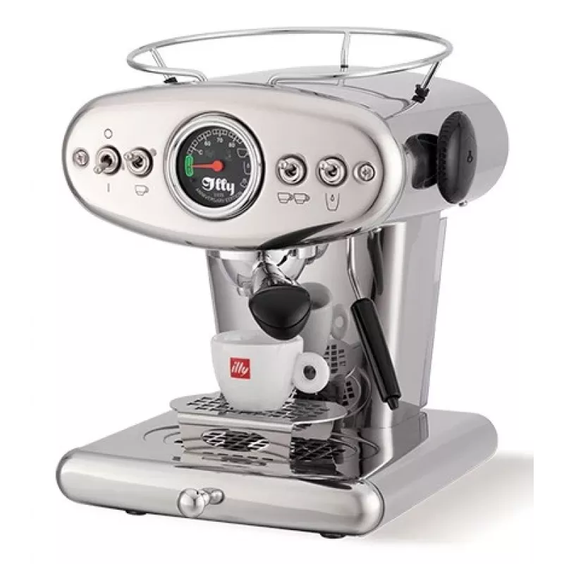 Máquina illy X1 Anniversary para café moído e cápsulas E.S.E. (aço inoxidável)