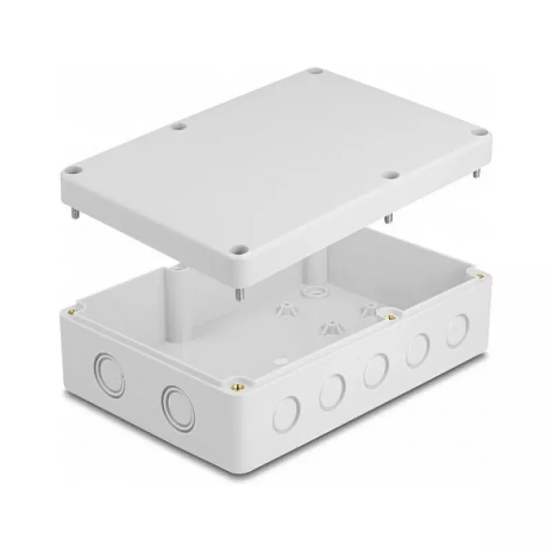 Caixa de instalação DeLOCK 180x125x57mm cinzento ABS para exterior