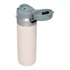 Garrafa de água STANLEY Quick-Flip 1,06 L — garrafa térmica para levar, rosa-claro