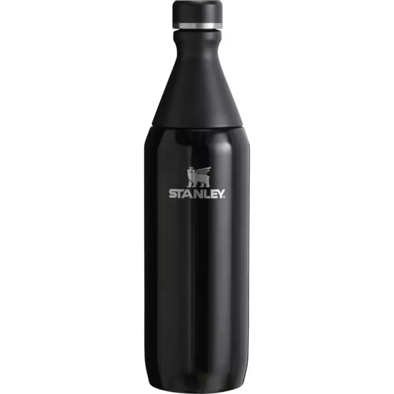Stanley All Day Slim Garrafa térmica 0,6 L, aço inoxidável, preto, 10-12069-024