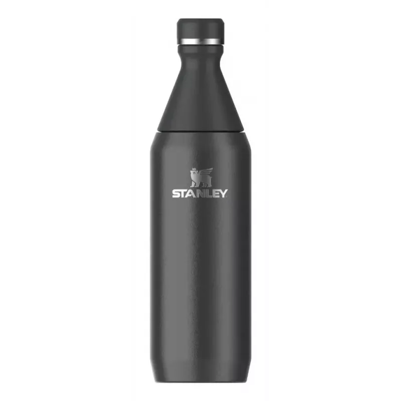 Stanley All Day Slim Garrafa térmica 0,6 L, aço inoxidável, preto, 10-12069-024