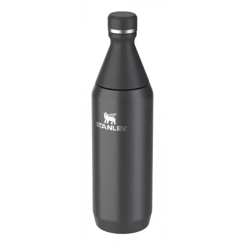 Stanley All Day Slim Garrafa térmica 0,6 L, aço inoxidável, preto, 10-12069-024