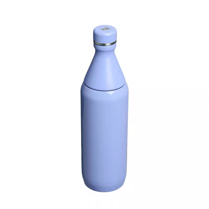 Garrafa térmica STANLEY All Day slim 0,6 l – aço inoxidável com isolamento a vácuo, azul-hortênsia