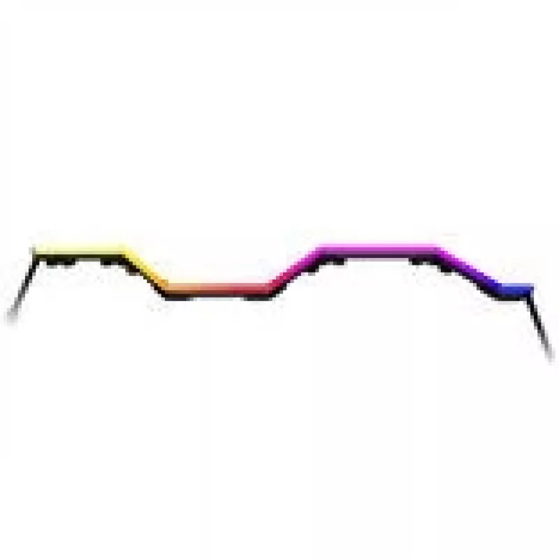 Tira LED HYTE Noodle LN70 ARGB 70 cm, preto