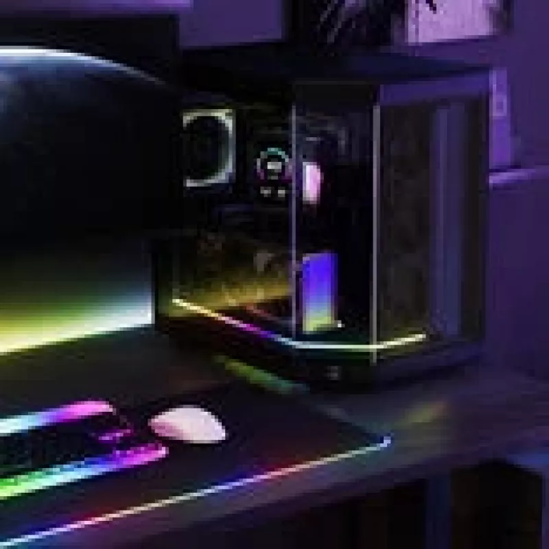 Tira LED HYTE Noodle LN70 ARGB 70 cm, preto
