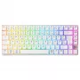 Teclado mecânico compacto sem fios Cherry XTRFY K33 75% QWERTZ alemão branco USB + RF + Bluetooth RGB