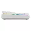 Teclado mecânico compacto sem fios Cherry XTRFY K33 75% QWERTZ alemão branco USB + RF + Bluetooth RGB