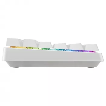 Teclado mecânico compacto sem fios Cherry XTRFY K33 75% QWERTZ alemão branco USB + RF + Bluetooth RGB