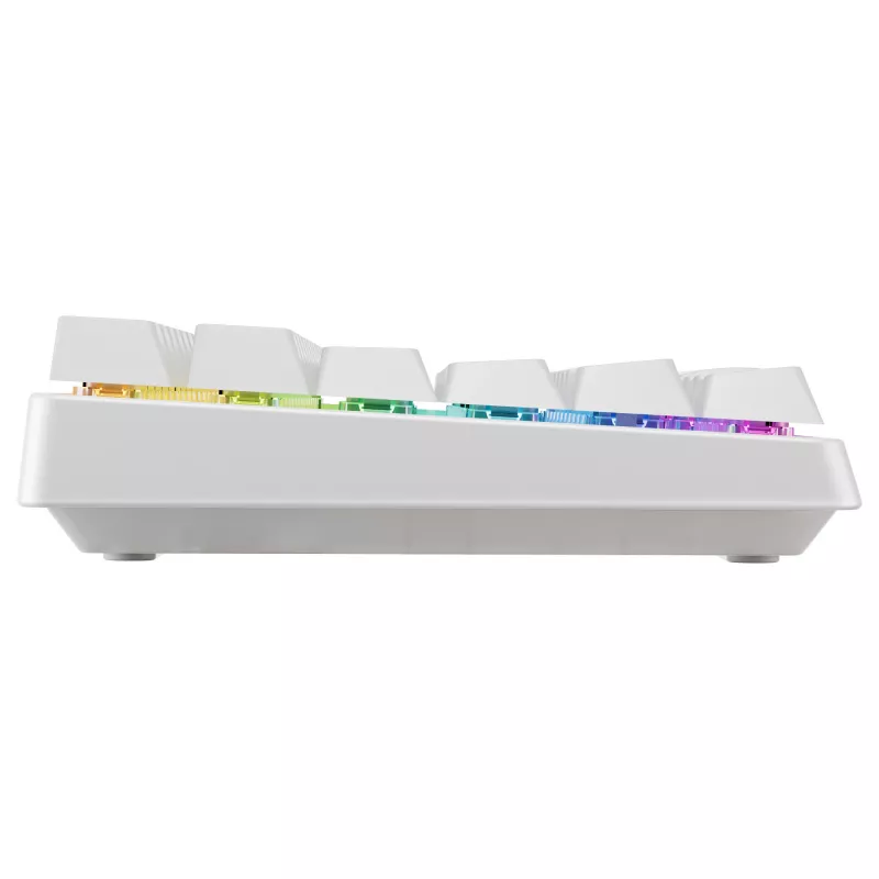 Teclado mecânico compacto sem fios Cherry XTRFY K33 75% QWERTZ alemão branco USB + RF + Bluetooth RGB