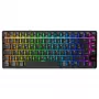 Teclado gaming sem fios Cherry XTRFY K33 Compact 75 % QWERTZ alemão USB + RF + Bluetooth RGB preto