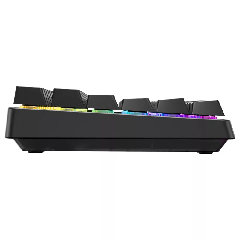 Teclado gaming sem fios Cherry XTRFY K33 Compact 75 % QWERTZ alemão USB + RF + Bluetooth RGB preto