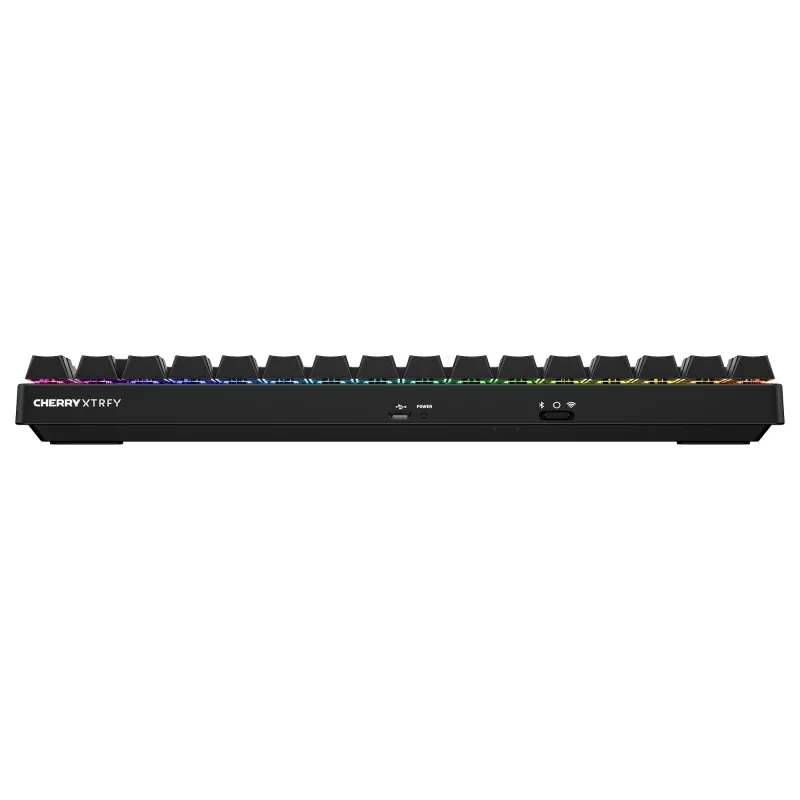 Teclado gaming sem fios Cherry XTRFY K33 Compact 75 % QWERTZ alemão USB + RF + Bluetooth RGB preto