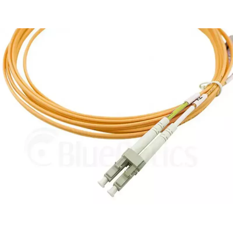Cabo de fibra ótica duplex BlueOptics CAB-MMF50-LC-LC-3-BO OM2 multimodo LC para LC 3 m laranja