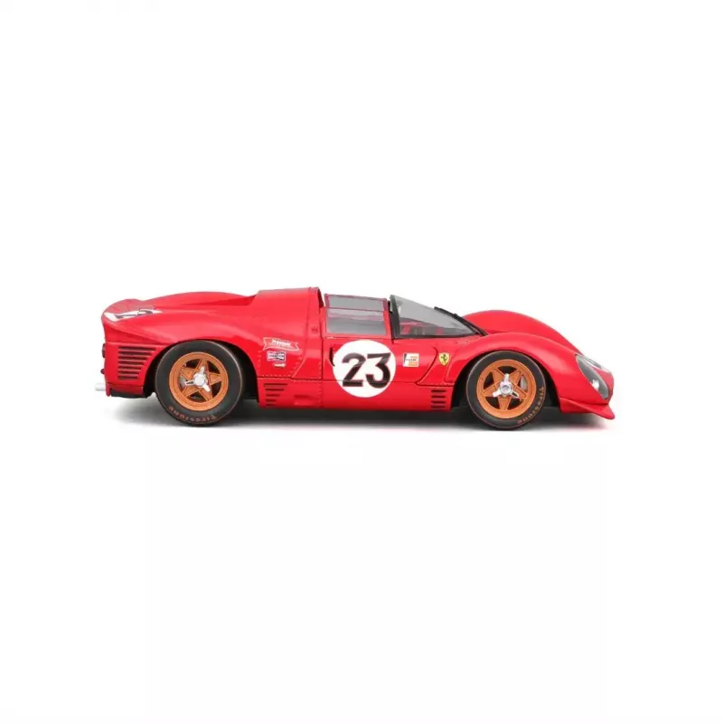Modelo de supercarro Bburago Ferrari 330 P4 Daytona, pré-montado à escala 1:24