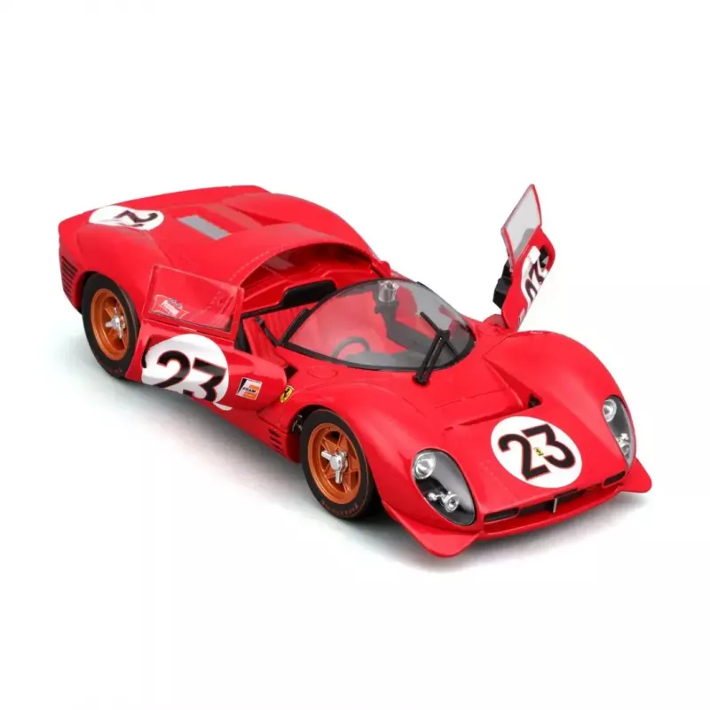 Modelo de supercarro Bburago Ferrari 330 P4 Daytona, pré-montado à escala 1:24