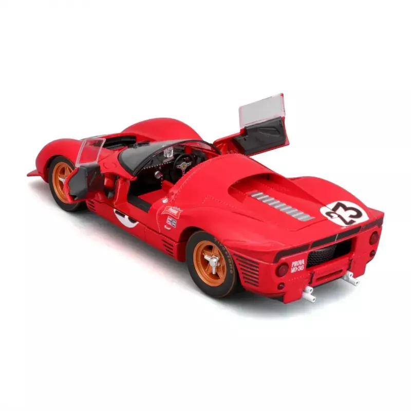 Modelo de supercarro Bburago Ferrari 330 P4 Daytona, pré-montado à escala 1:24