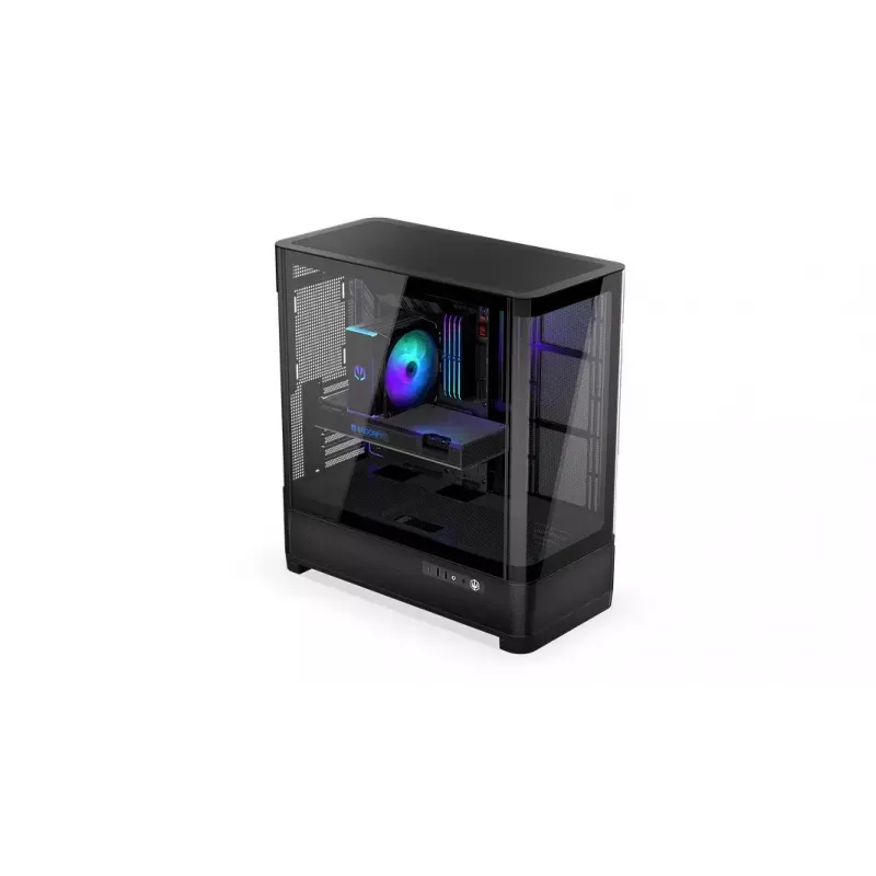 Caixa de computador ENDORFY Aquarius 8000 Flex preta vidro panorâmico