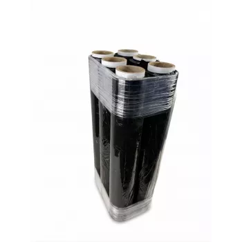 Película estirável preta 23mic 1,5kg x 6 BOX