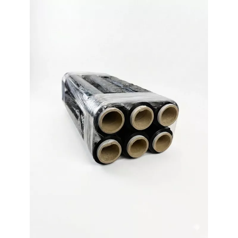 Película estirável preta 23mic 1,5kg x 6 BOX