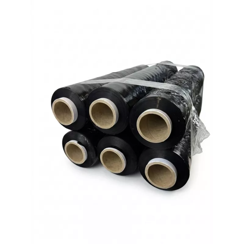 Película estirável preta 23mic 3,0kg x 6 BOX