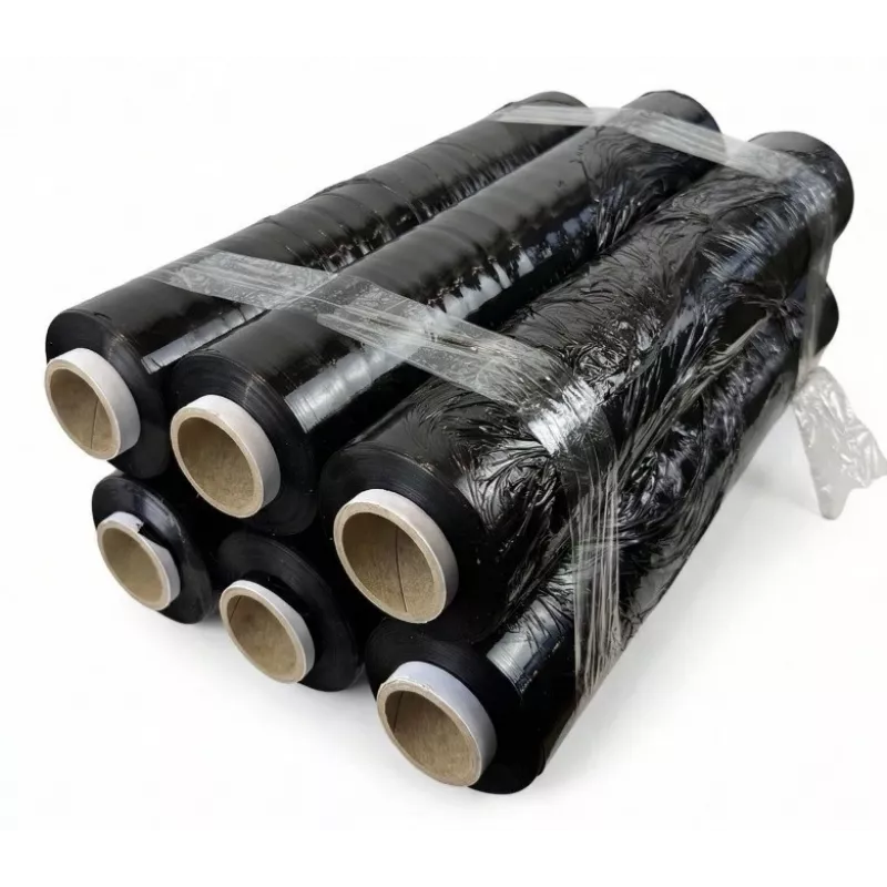 Película estirável preta 23mic 3,0kg x 6 BOX
