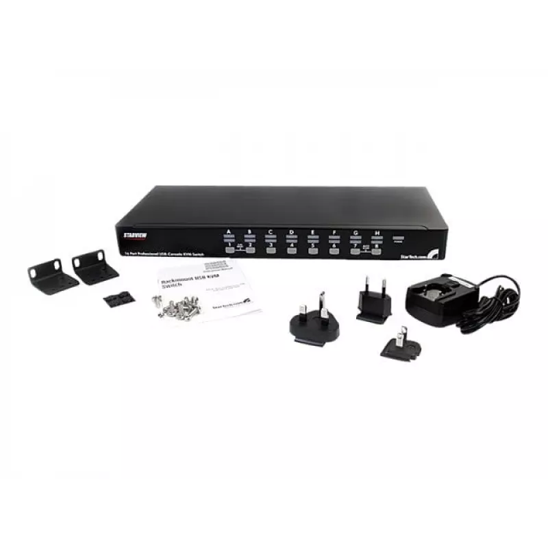 StarTech.com 16-Port 1HE Rackmount USB KVM-Switch com OSD (SV1631DUSBU)