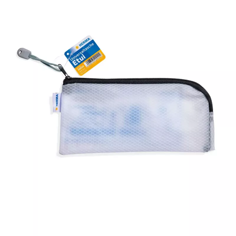 Carteira de viagem Herma Universal Bag Case 23x11 cm preta, material EVA, porta-cartões e documentos
