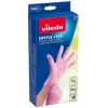 Luvas de látex descartáveis VILEDA Multi Latex 100, bege, tamanho S/M, 100 unidades