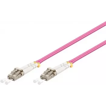 Cabo de fibra ótica InfiniBand LC SC rosa Goobay 95944