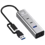 Hub USB GrauGear G-HUB2A2C1-PD 4 portas PD — 2x USB-C, 2x USB-A