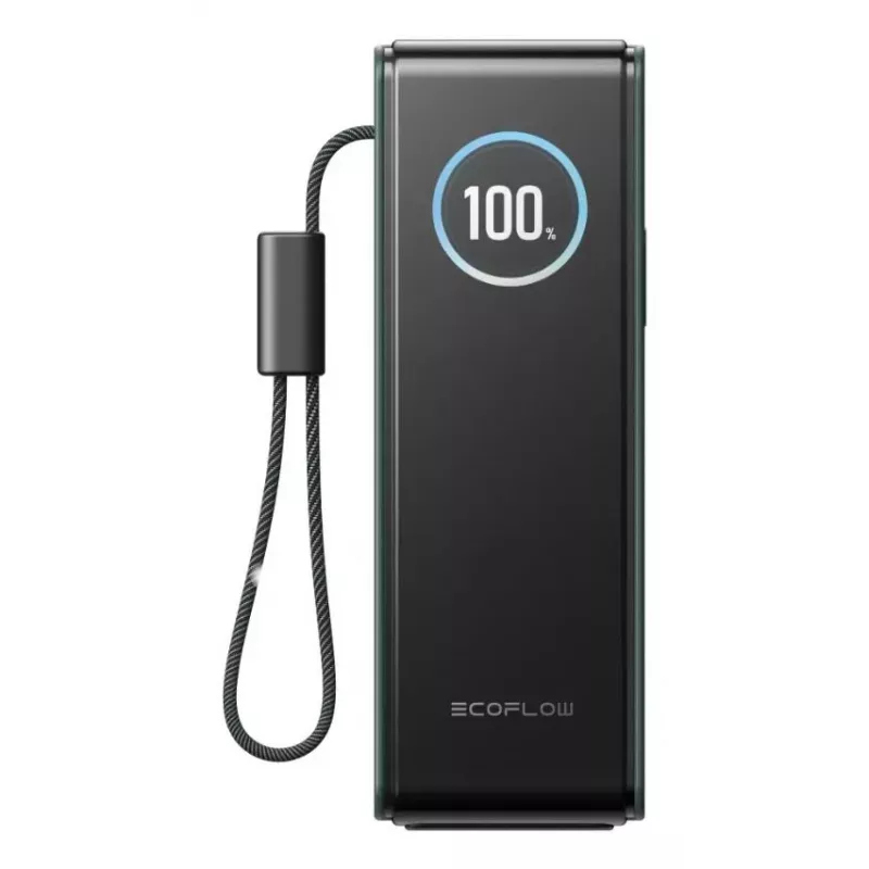 Powerbank EcoFlow RAPID 25000 mAh verde — 170 W de potência total, 2× USB-C, 1× USB-A
