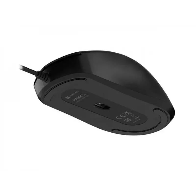 Rato laser com fio NATEC Hawk 2, preto, até 2400 DPI
