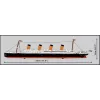 Kit de montagem Cobi R.M.S. Titanic, 848 peças, modelo de navio colecionável