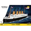 Kit de montagem Cobi R.M.S. Titanic, 848 peças, modelo de navio colecionável