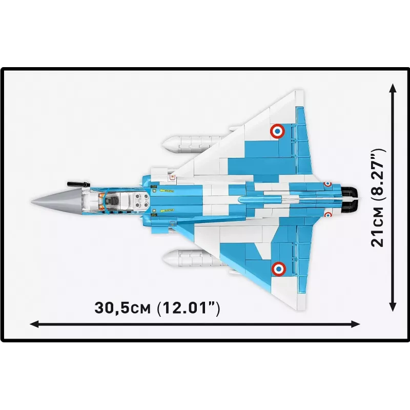 Kit de montagem Cobi Mirage 2000-5F, série Armed Forces, 495 peças, escala 1:48