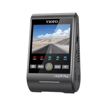 Dashcam VIOFO A229 PLUS 1CH-G GPS — 1 canal, 2560×1440, GPS, Wi-Fi, ecrã de 2,4 polegadas, MicroSD até 512GB