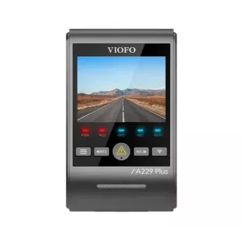 Dashcam VIOFO A229 PLUS 1CH-G GPS — 1 canal, 2560×1440, GPS, Wi-Fi, ecrã de 2,4 polegadas, MicroSD até 512GB
