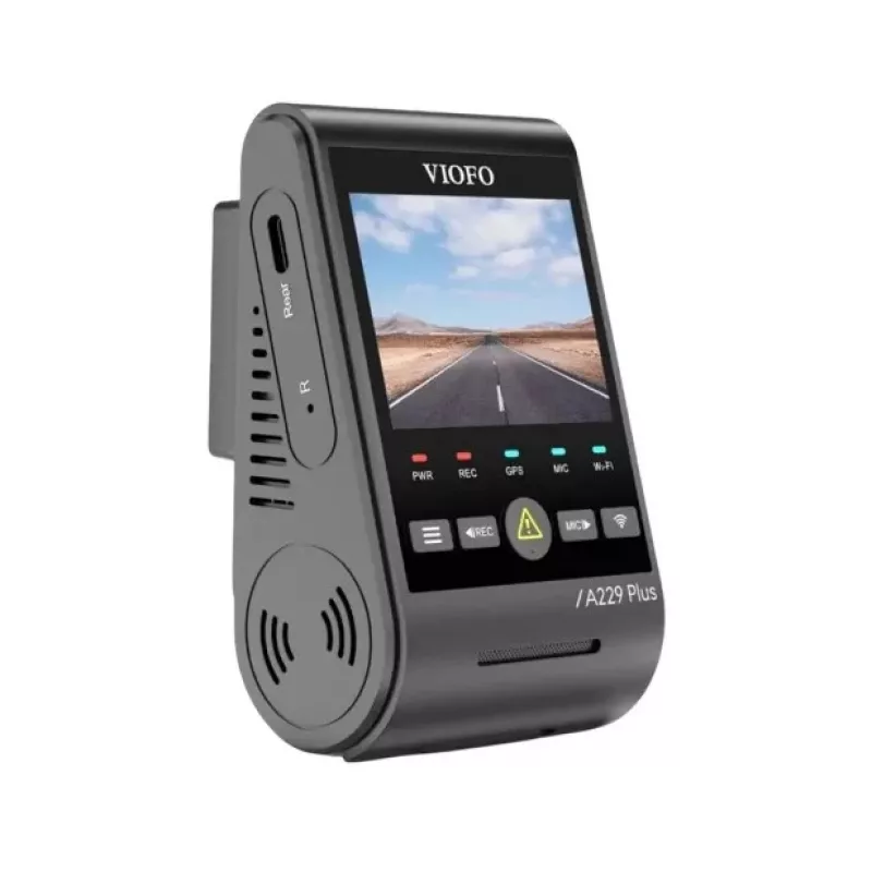 Dashcam VIOFO A229 PLUS 1CH-G GPS — 1 canal, 2560×1440, GPS, Wi-Fi, ecrã de 2,4 polegadas, MicroSD até 512GB