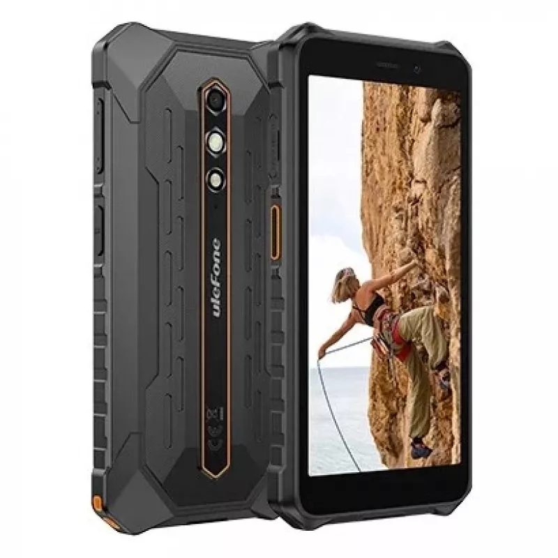 Smartphone UleFone RugKing 2 Pro — telefone robusto, 4 GB RAM, 128 GB armazenamento, laranja