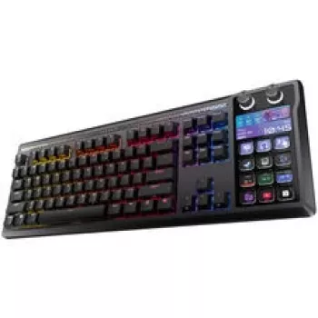 Teclado gaming Corsair Galleon 100 SD, tamanho completo, Stream Deck integrado, Hot-Swap, DE - preto
